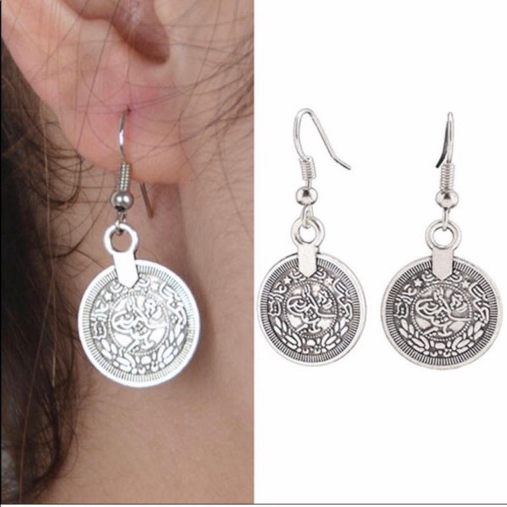 Coin earrings - Picture 1 of 4